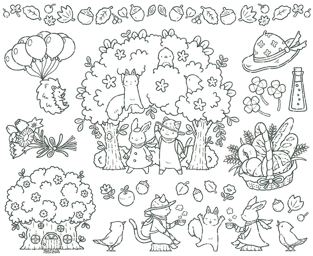 Little Moments of Coloring – A Colorful Calendar - Japanese Book