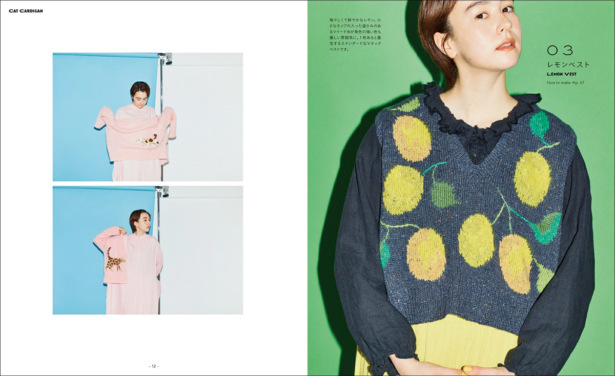 ERIKA Tokai's Color Works Knit Items - Japanese Craft Book