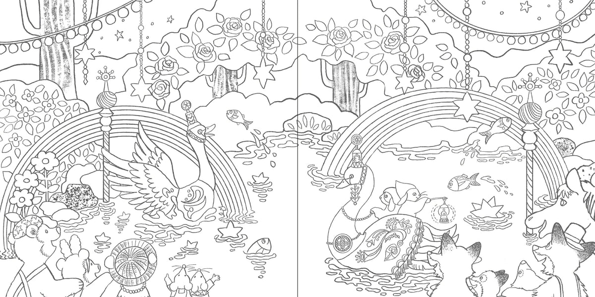 Welcome to Bunnies' Wonderland - Japanese Coloring Book
