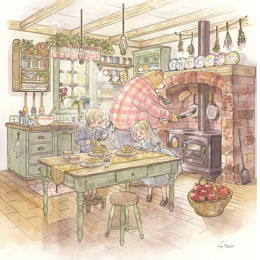 A Storybook Coloring Book: A Forest Diary with Little Twins - Japanese Coloring Book