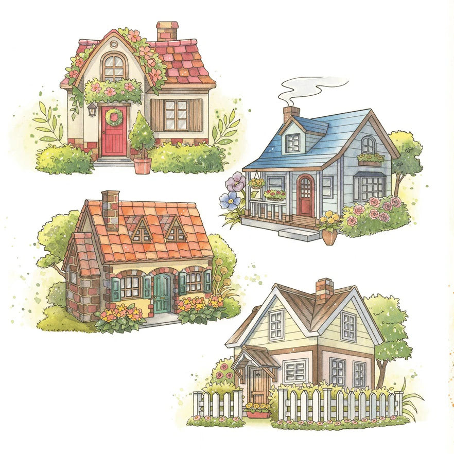 A Storybook Coloring Book: A Forest Diary with Little Twins - Japanese Coloring Book