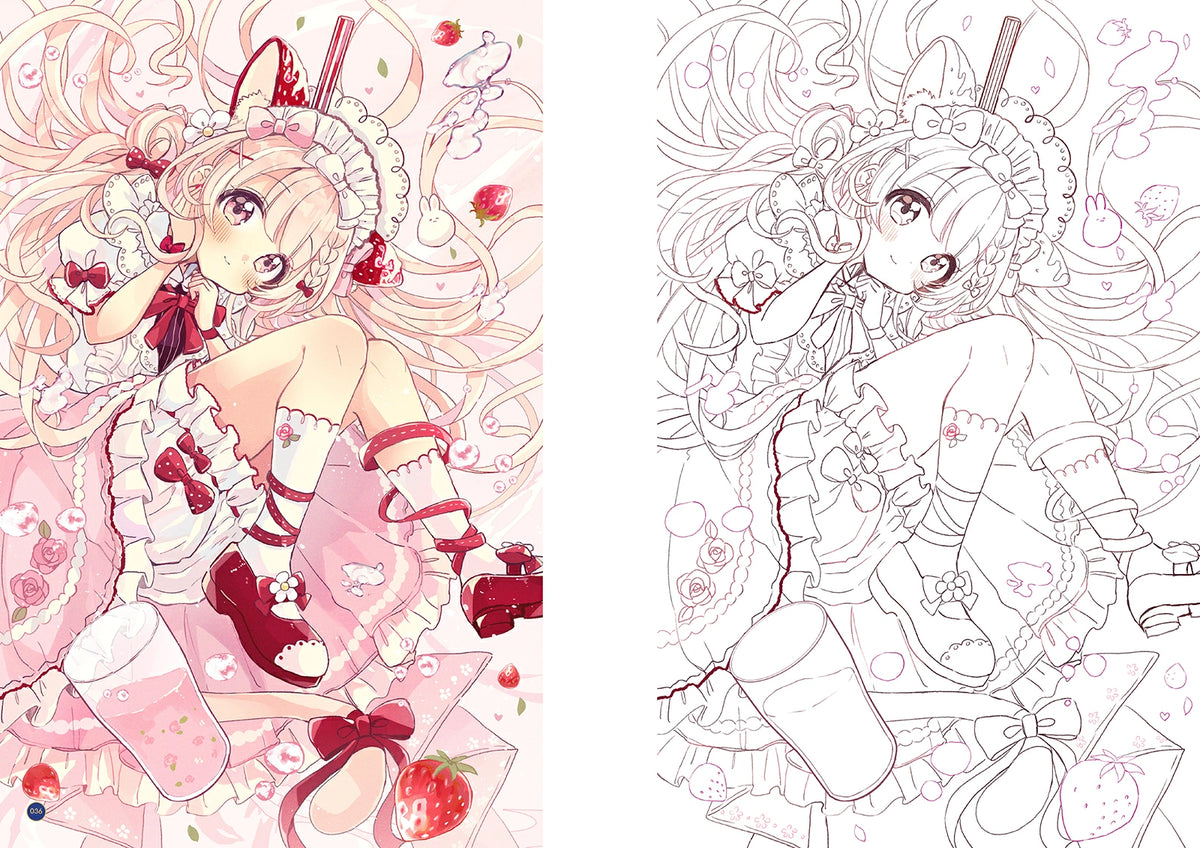 Take a Break at the Dreamy Cafe – Japanese Coloring Book