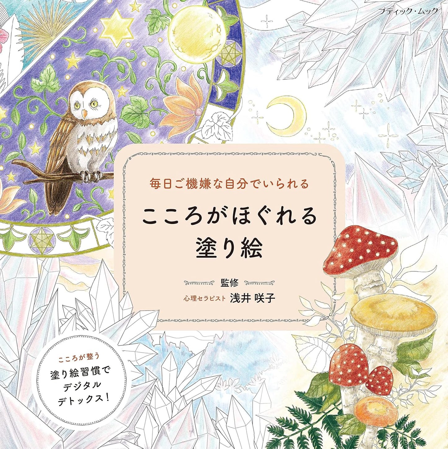 Comforting and Relaxing Coloring Book - Japanese Book