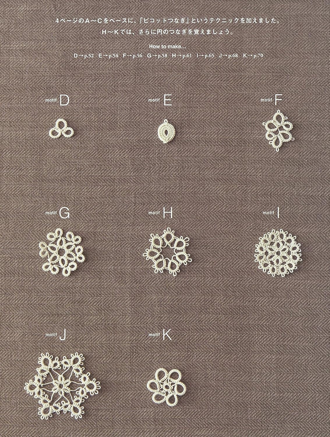 Tatting Lace A to Z - Japanese Craft Book