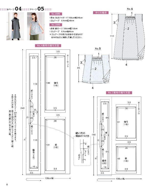 Straight Stitch Easy Clothes - Japanese Craft Pattern Book