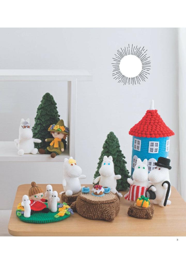 Moomin Cute Amigurumi Items  - Japanese Craft Book