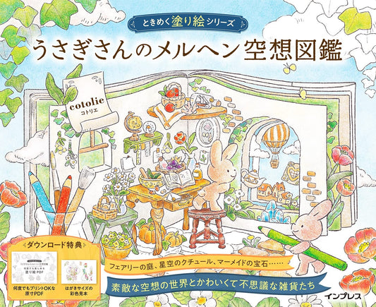 Rabbit's fairy tale fantasy Coloring Book - Japanese Coloring Book (NP)