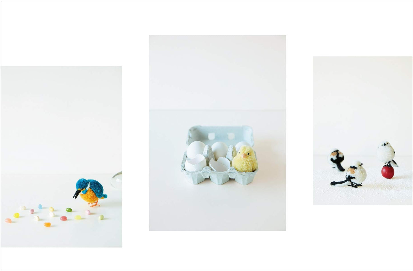 Cute Bird Pom Poms by Trikotri - Japanese Craft Book