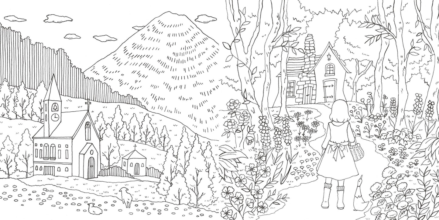 Eriy's Romantic Country Coloring Book - Japanese Coloring Book