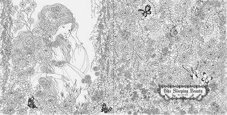 Fairy Tales and Bedtime Stories Coloring Book - Japanese Coloring Book