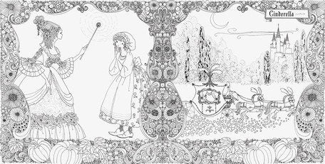 Fairy Tales and Bedtime Stories Coloring Book - Japanese Coloring Book