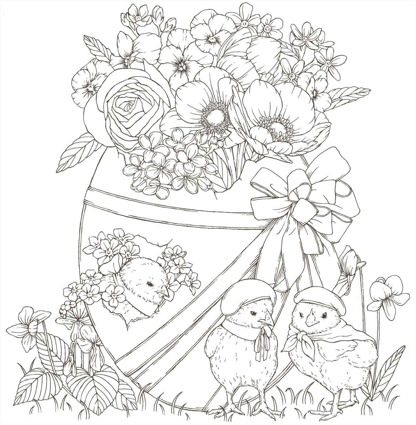 Symphony of Cute Animals- Japanese Coloring Book by Kanoko Egusa