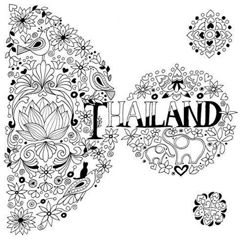 Around the World Trip Coloring Book - Japanese Coloring Book