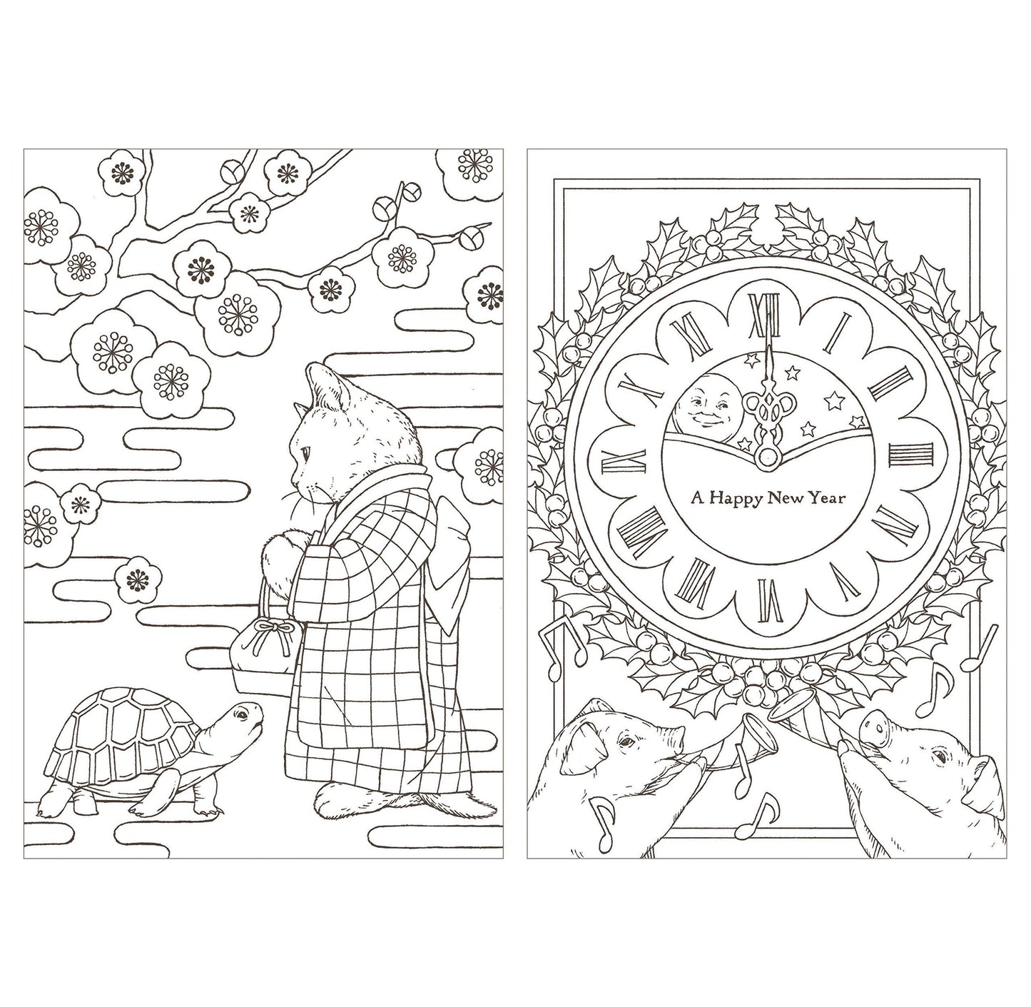 Symphony of Cute Animals- Japanese Coloring Book by Kanoko Egusa