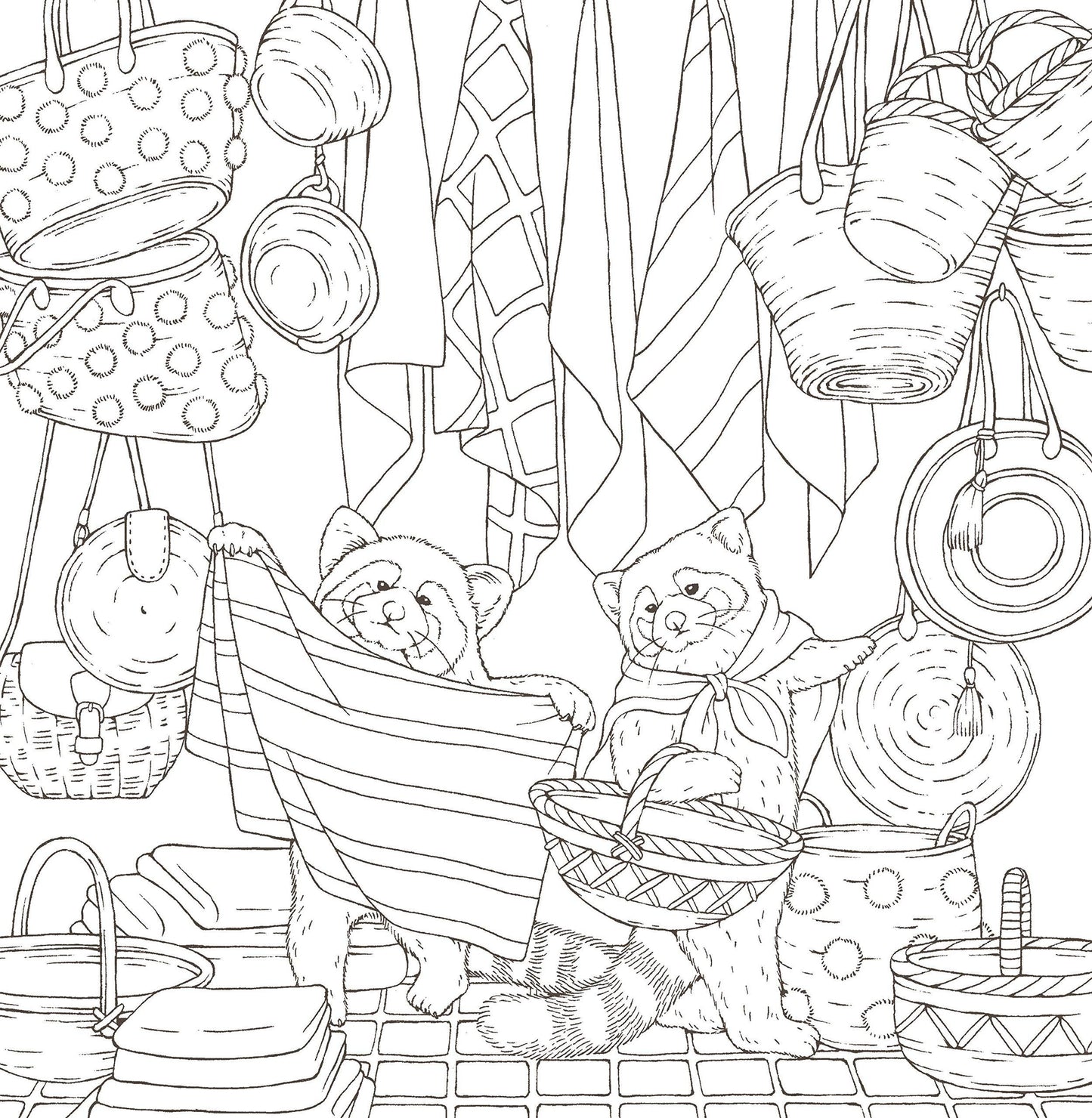 Symphony of Cute Animals- Japanese Coloring Book by Kanoko Egusa