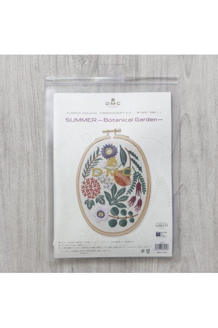 Yumiko Higuchi Embroidery Kit Summer Botanical garden by DMC - Japanese Craft Kit
