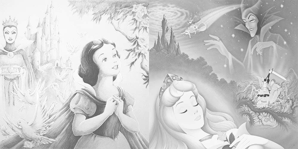 Disney's Gorgeous Coloring Lesson Book - Japanese Coloring Book