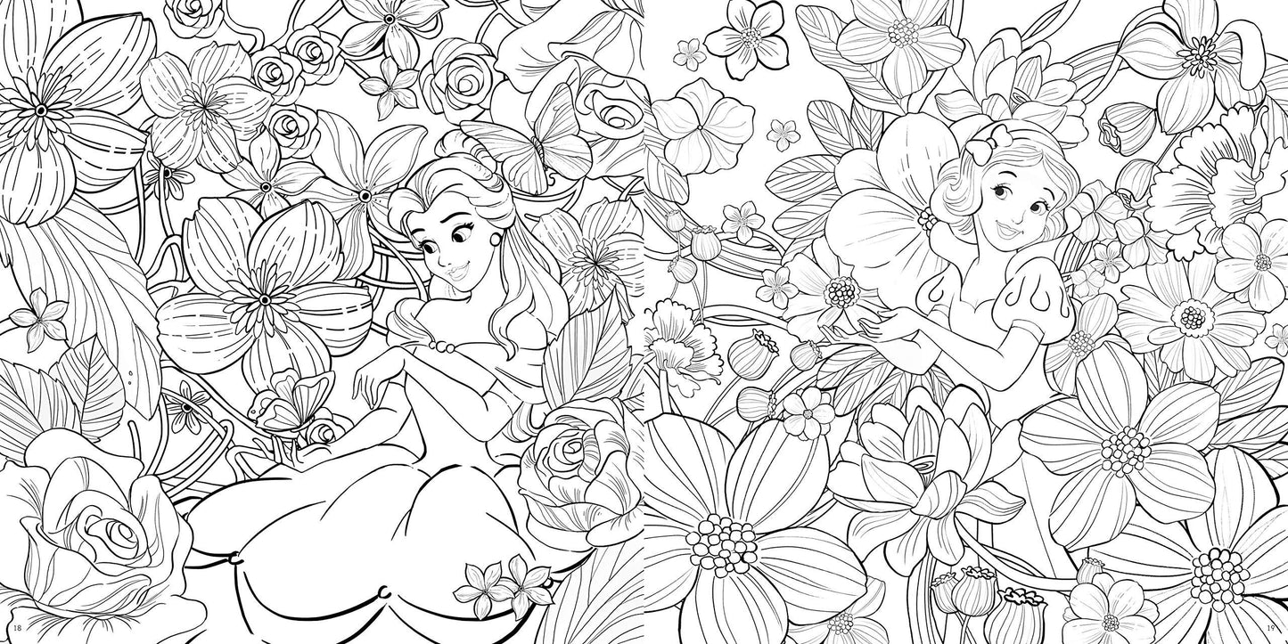 Disney's Gorgeous Coloring Lesson Book - Japanese Coloring Book