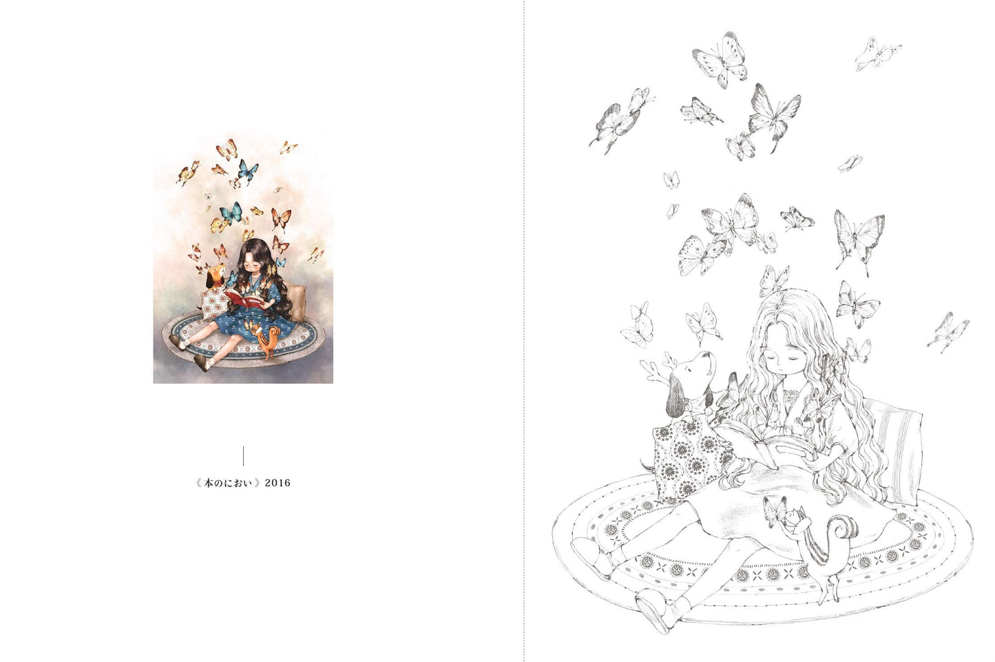 Forest Girl’s Coloring Book - Japanese Coloring Book