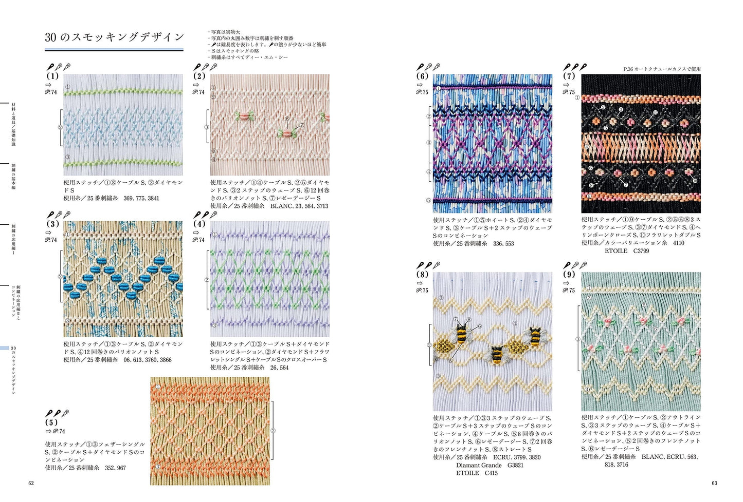 28 Smocking Techniques from the beginning - Japanese Craft Book