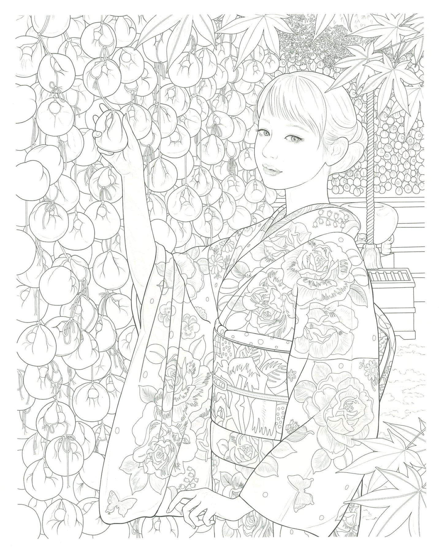 Miki Kato Coloring Book - Japanese Coloring Book